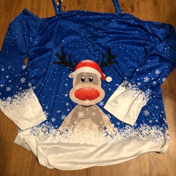 Brand New Reindeer Top Size Medium - Picture 5 of 6